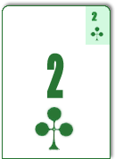 2<font face=Verdana color=black size=3>&clubs;</font>