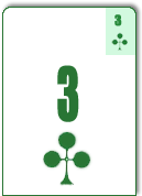 3<font face=Verdana color=black size=3>&clubs;</font>