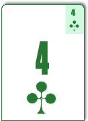 4<font face=Verdana color=black size=3>&clubs;</font>